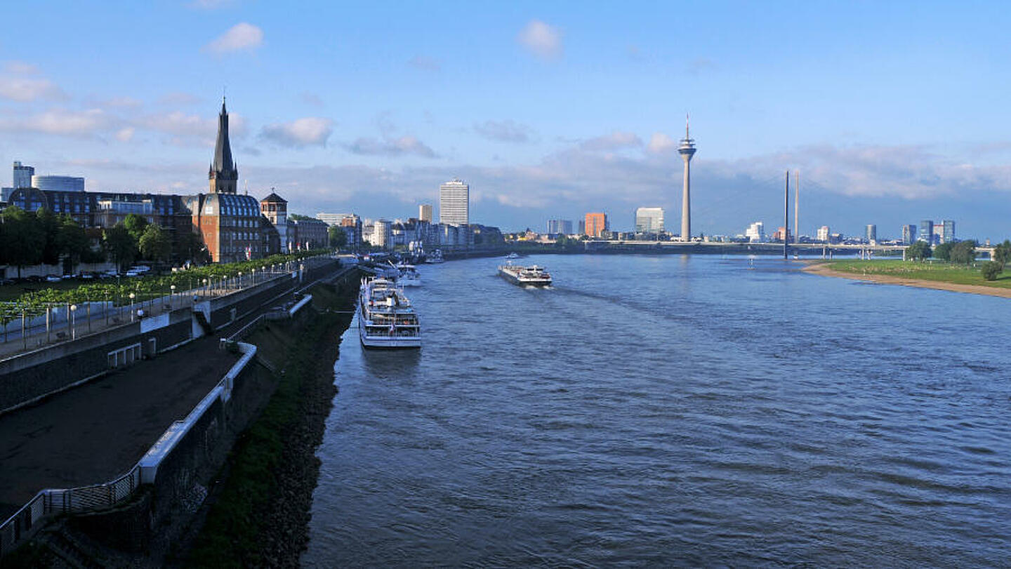 Blick auf Düsseldorf