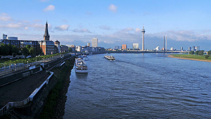 Blick auf Düsseldorf