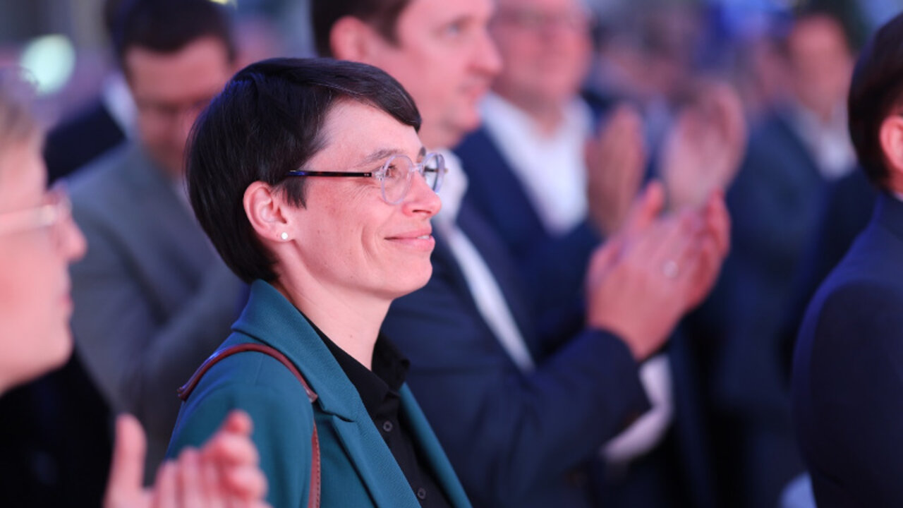 Unter den Gästen: Josefine Paul, Ministerin für Kinder, Jugend, Familie, Gleichstellung, Flucht und Integration des Landes NRW