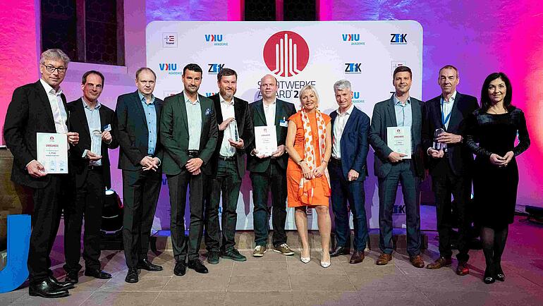 Gewinner des Stadtwerke Award 2019 bei Preisverleihung 