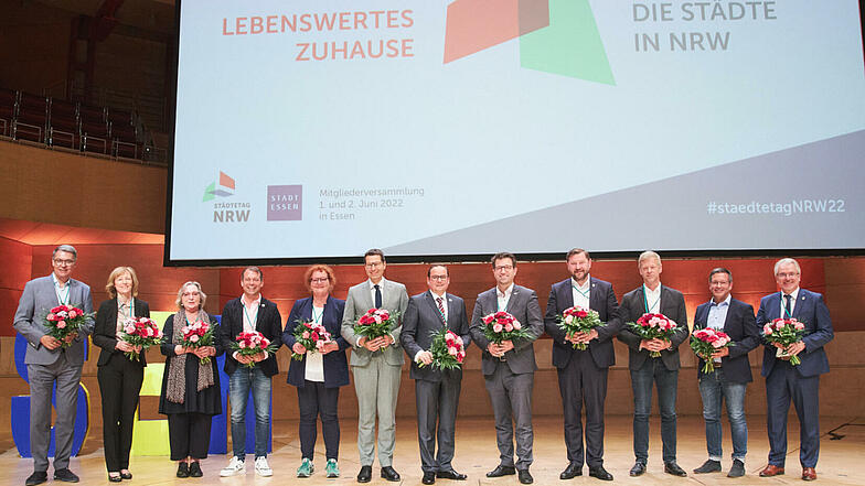 Neue Vorstandsmitglieder des Städtetages NRW